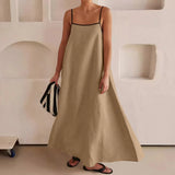 Bump Cotton Leprosy Sling Dress 2025 Spring And Summer