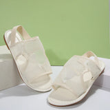 Mesh Breathable Flat-Soled Sandals Women's New Loose Belt Flat Beach Cool Drag