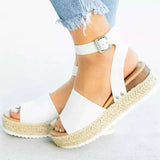 Yards Of Women's Sandals A Word Buckle Thick Bottom And High Heels Of Sandals Women Feel