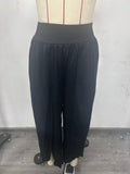 And Summer 2025 New Fashion Splendable Slim High Waist Open High Fork Trousers Loose Leisure