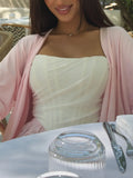 Girls Wind Exposed Tight Net Yarn Fish Bone Corset Summer Must Be Sexy To Repair Women's Summer
