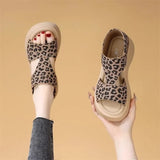 Thick-Soled Sandals Women Wear 2025 Summer New Leisure Roman Sandals One Foot Pedal Beach