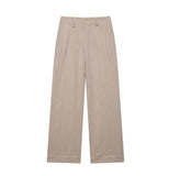 Women's Explosive Characters Twill Short Coat + Straight Trousers Fashion