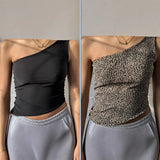 New One-Shoulder Bra Hot Babes Wind Double-Sided Wearing One-Shoulder Vest Southeast Asian Women's