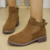 Lady Martin Boots 2025 Autumn And Winter New Rough And Velvet Noodles Loose Tight Martin