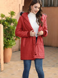 Women's Autumn And Winter New Large-Size Hooded Warm And Slim Down Cotton Jacket With Medium-Long