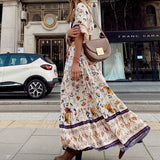 Spot Fashion Women's Wear 2025 Autumn / Winter Fashion Print Bohemian Long