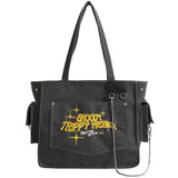 Vintage Washed Large Canvas Crossbody BagOutfit