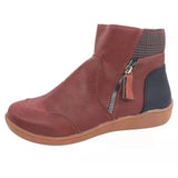 Short-Box Martin Boots 2025 Autumn And Winter New Double Zipper Flat Bottom Snow Boots