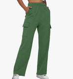 Sports Trousers High Waist Slimming Straight