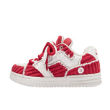 Shoe Limited Edition Original Designer Double Shoe Tongue Trend Bread Shoes Men's And Women's Trendy Shoes Red Board