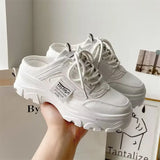 Wear The 2025 Autumn New Heel-Free Old Dad Shoes One Foot Pedal Large Casual