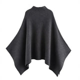 Women's Explosive Fashion Casual Asymmetric Knitted Cloak