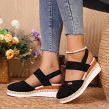 Bag Head Slope And Thick-Soled Sandals Women Waterproof Table Velvet Cold