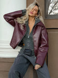 Wind Leather Jacket 2025 Autumn And Winter New Loose Coat Fashion Leather Leather New Women's