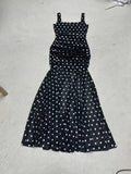Temperament Wave Spot With Color Sexy Repair Body Mesh Splicing Bag Slings Dress