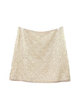 Xixi 13 Line 2025 Spring And Summer High-Rise Half-Dress Flash Fish Scaly Squint A-Word Ass Short Skirt