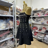 New Sexy Bare Backs With Chest Set With Tight Mini Party Dress Evening Dress Women's