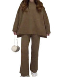 Women's Knit Dresses In Fall 2025 New Casual Fashion Pants Set For