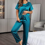 Women's New Silk And Satin Pajamas Comfortable And Casual