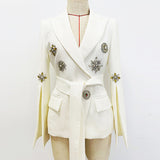New Star Fashion Heavy Industry Nails Studded Belt Suit Jacket
