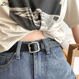 Sale Belts Women Chic Vintage All-match Basic Pu-Leather Fajas Korean Fashion Street Style Harajuku Teens Adjustable