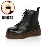 New Women's Boots Martin Boots High-Quality Autumn And Winter Pine Cake Thick-Bottomed Punk Women's Short Boots Fashion Women's
