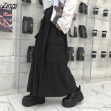 Pants Women Couple Ins Harajuku Spring Autumn Japanese Style Loose Casual Streetwear Pockets BF Full Length Black