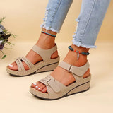2025 Large-Size Casual Fish Mouth Sandals Hot Roman Wind Sandals Women Wear Magic