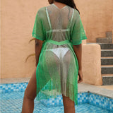 Women's Sunscreen With Belt Open Fork Shawl Holiday Beach