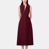 Spring And Summer New Model Cute OL Long Sleeveless Suit Jacket Dresser Women