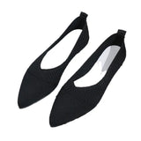 Summer New Large-Size Tip Flat Bottom Flying Shoes Women's Shallow Sports Style Casual