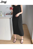 Women Hipster Thin Sexy Popular Basic Ins L-4XL Summer Inside Chic Solid Casual Cozy Female Loose Retro Vestidos