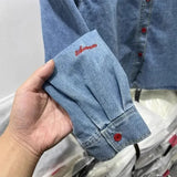 Embroidered Cowboy Shirt 2025 Spring/Winter Mid-Autumn Relaxed Casual Design New Hundred Shirt