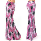 Spring Summer A-Line Elastic High-waist Long Pencil Skirt for Women 2023 Printed Maxi Skirt Faldas Largas Mujer Para