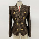 Early Spring New Star Fashion Lion Double Buckle Repair Jacket