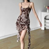 2024 Summer New Women's Street Fashion Sexy Sling High-Waisted Hips Solid Color