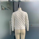 Zingj Winter New Vintage Thick Thread Twist Sweater Round Collar Fold Wear Lazy Sweater Suit Female-Outfit
