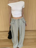 Collared Shoulder T Women 2025 Summer New Design With A Short Slanted Shoulder Jacket + Casual Broad