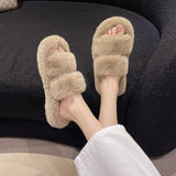 Slippers Women 2025 New Autumn And Winter Fashion Hairy Slippers Women Wear A Word