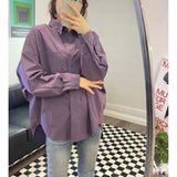 Zingj Quality Pure Cotton Han Fan Lazy Wind Doll Style Loose Long Sleeve Design Sense Shirt Female 2024 Spring Shirt