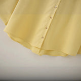 Women's Explosive Fashion Casual Linen-Blend Wide-Sleeved V-Neck Temperament