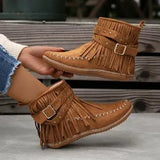 Women Double-Layer Tang Fus Women's Donka Shoes Flat Bean Shoes Autumn New Side Zipper Plus Velvet Women's