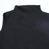 Summer 2024 New Vest Dark Wind Moon Chain Small High-Necked Sleeveless Top