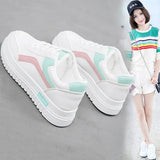 White Shoes Women 2025 Spring And Autumn Plus Velvet Korean Version Of Female Shoes Street Pat Shoes Casual Flat Shoes New Single
