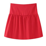 Women's New Hottie Shoulder Folds Solid Sleeveless Corset Cool One Word Collar