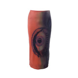 2024 Summer New Sexy Hottie High-Waisted Hip Fashion Print Casual Half-Dress Dress