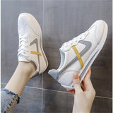Zingj Summer New Soft Leather Shoes Women's Casual Shoes Sports Shoes Small White Shoes Korean Version Comfortable Flat Shoes