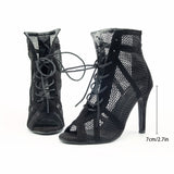 New Large-Size Sandals Mature Wind Hollow Shoes In Front Of The Fish Mouth Ultra-Fine High Heel Cool