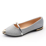 Summer Korean Version Of The New Women's Shoes Tip Flat Shoes Shallow Single